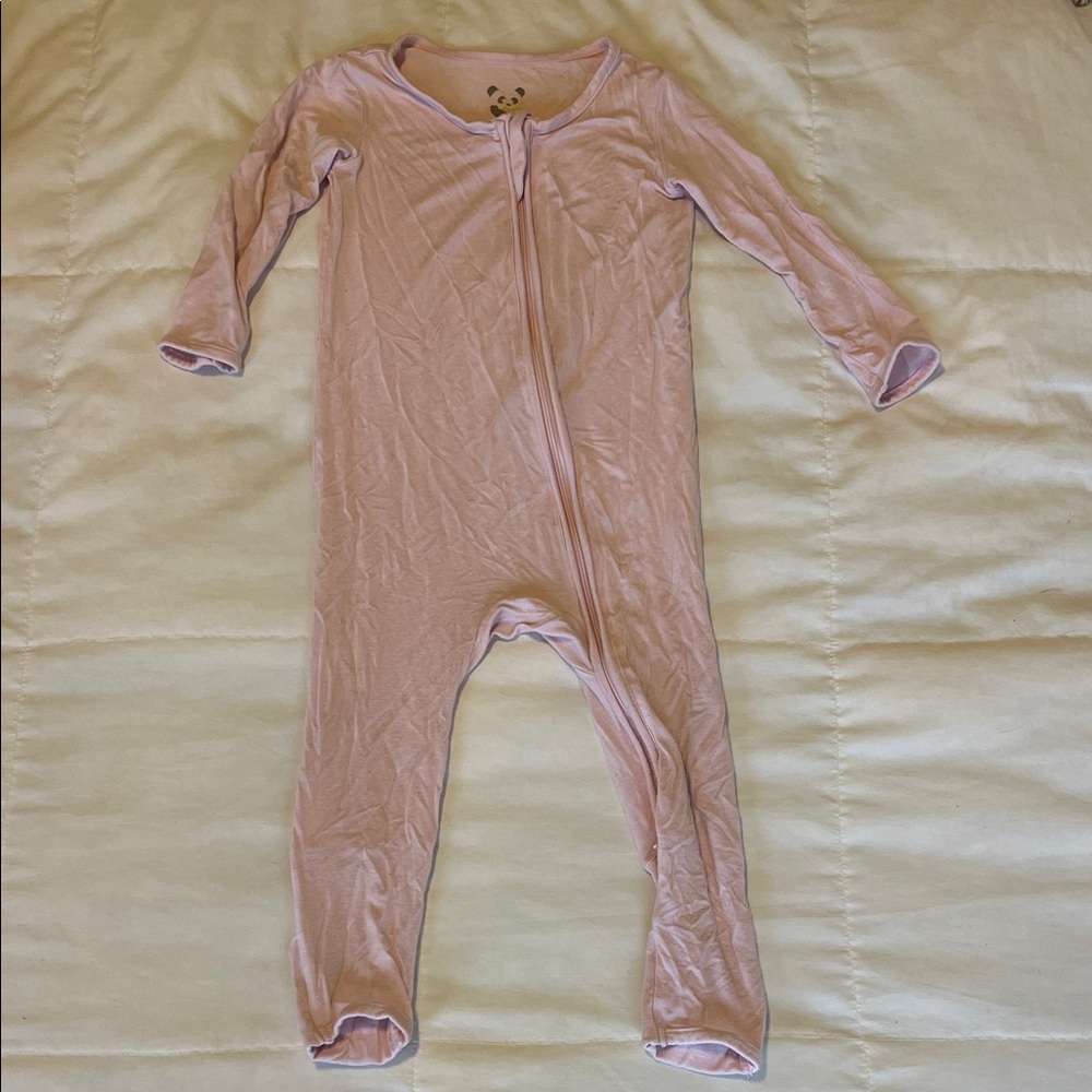 Bellabu Bear Bamboo Pink Kids One Piece